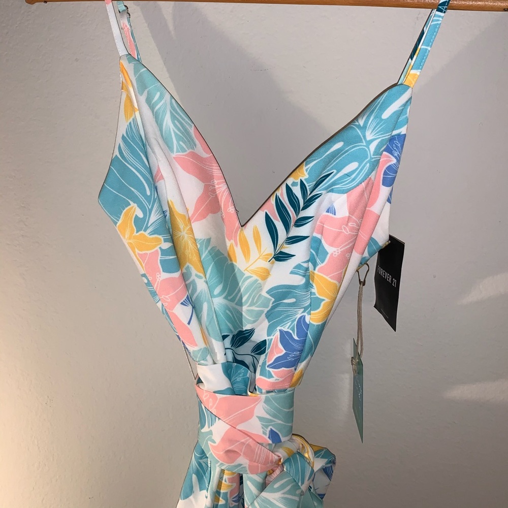 Floral print pant jumper